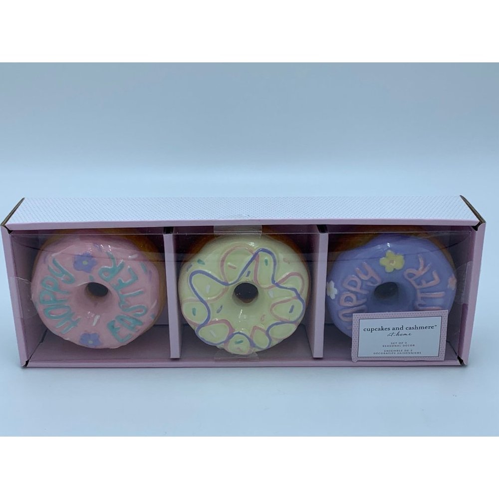 Cupcakes & Cashmere Easter Ceramic Donuts